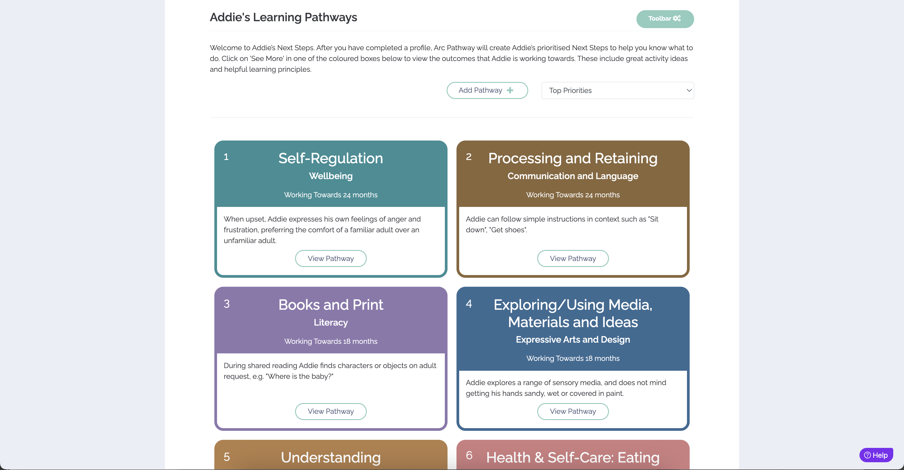 screenshot of Arc Pathway